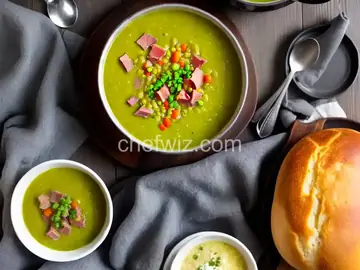 Split Pea Soup with Homemade Ham Bone Stock