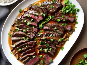Steak Tips with Mushroom Sauce