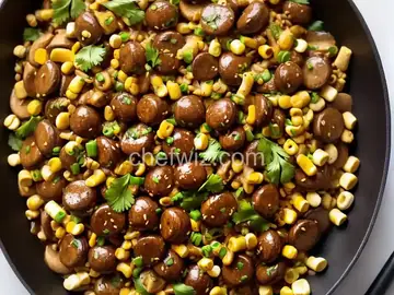 Stir-Fried Mushrooms with Baby Corn