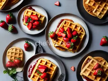 Strawberry Waffles