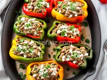 Stuffed Peppers with Turkey and Vegetables