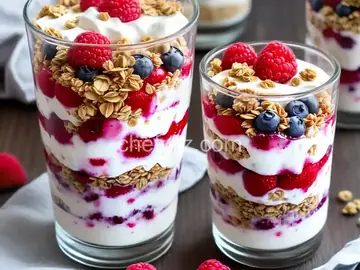 Summer Berry Parfait with Yogurt and Granola