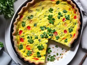 Summer Garden Crustless Quiche