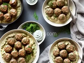 Swedish Meatballs with Creamy Dill Sauce