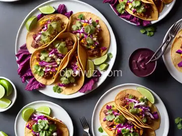 Tacos de Jamaica (Vegan Hibiscus Tacos)