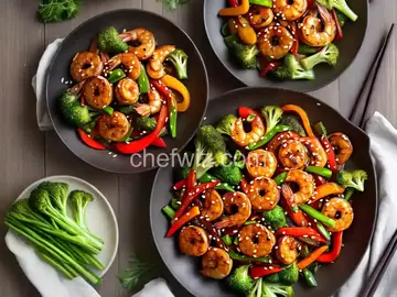 Teriyaki Shrimp and Vegetable Stir-Fry