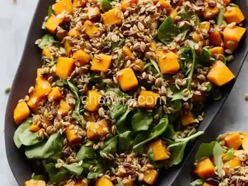Thanksgiving Salad with Butternut Squash & Wheat Berries