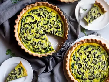 Transformed Spinach Mushroom Quiche