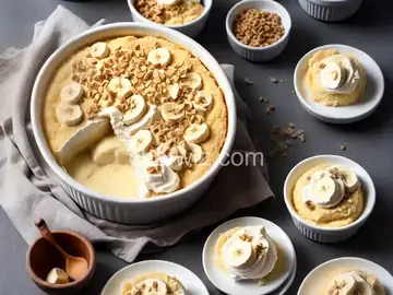Uncooked Banana Pudding