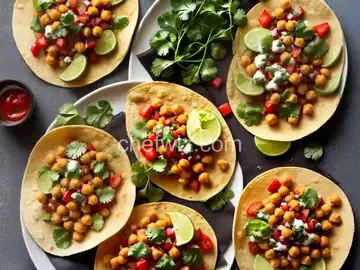 Vegetarian Chickpea Tacos