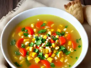 Velvety Chicken Corn Soup