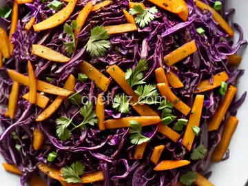 Warm Grilled Red Cabbage Slaw