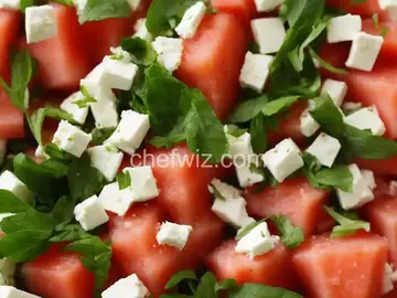 Watermelon Salad with Feta & Mint