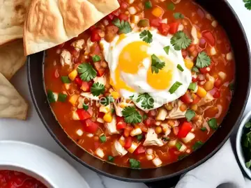 White Chicken Chili with Salsa