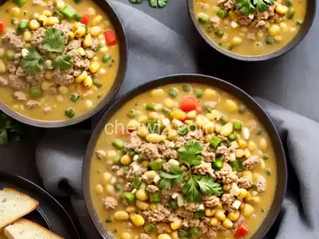 White Chili with Ground Turkey