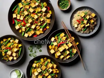 Yellow Squash and Tofu Stir Fry