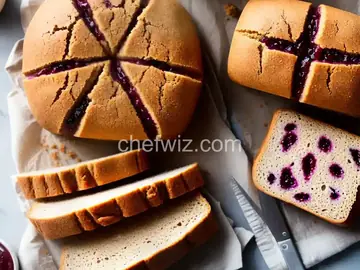 100% Whole Wheat Peanut Butter and Jelly Bread
