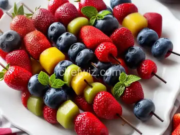 4th of July Fruit Kabobs