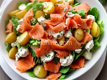 5-Ingredient Smoked Salmon and Potato Salad Recipe