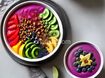 Acai Rainbow Smoothie Bowl for 2