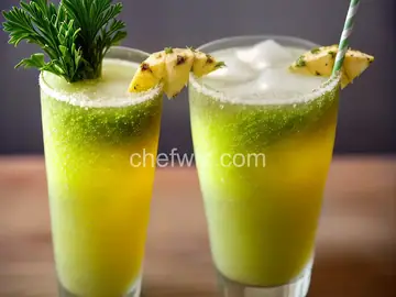 Agua de Pina con Perejil (Pineapple-Parsley Cooler)