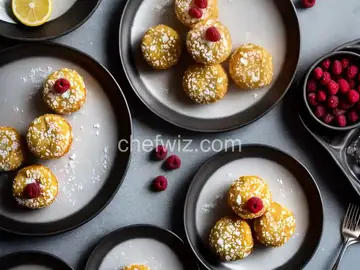 Air-Fried Raspberry Brie Bites