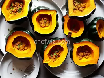 Air Fryer Acorn Squash with Brown Butter