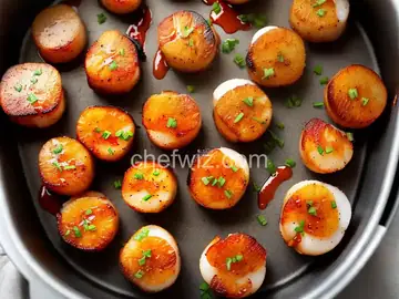 Air Fryer Bacon-Wrapped Scallops with Sriracha Mayo