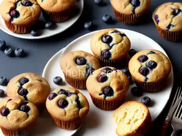 Air Fryer Blueberry Muffins