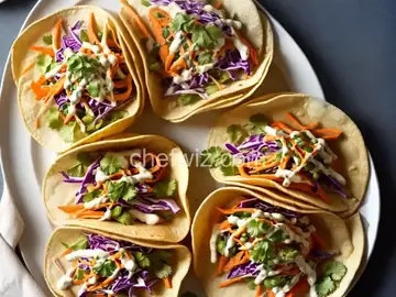 Air Fryer Crispy Fish Tacos with Slaw