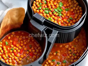 Air Fryer Crunchy Chili-Spiced Chickpeas