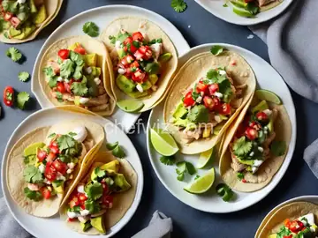 Air Fryer Fish Tacos with Avocado Salsa