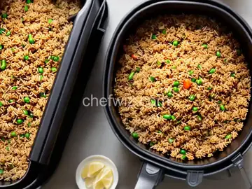 Air Fryer Fried Brown Rice