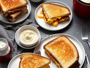 Air Fryer Grilled Cheese with Mayo