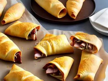 Air Fryer Ham and Cheese Crescent Rolls