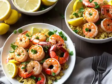 Air Fryer Lemon Garlic Shrimp