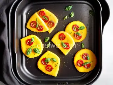 Air Fryer Polenta Pizza Bites