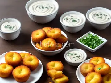 Air Fryer Potato Puffs with Vodka Dipping Sauce