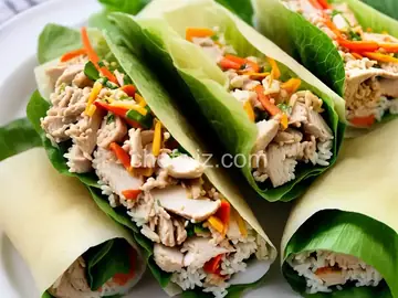 Air Fryer Rice Paper Chicken Roll-Ups
