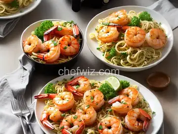 Air Fryer Shrimp Scampi