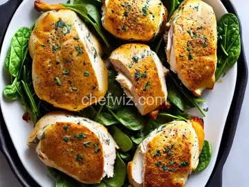 Air Fryer Spinach and Artichoke Stuffed Chicken Breast
