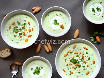 Ajo Blanco (Spanish Chilled White Gazpacho Bread and Almond Soup) Recipe