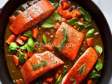 Alaska Sockeye Salmon with Herbs and Garlic