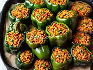 Ali's Stuffed Green Peppers