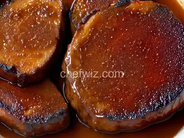 Alton Brown's Molasses-and-Coffee Pork Chops