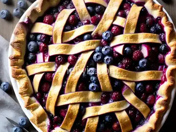 Amazing Blueberry Rhubarb Pie