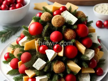 Antipasto Christmas Tree Cheese Ball