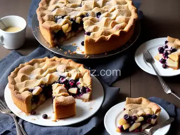 Apple Blueberry Pie Cake Recipe