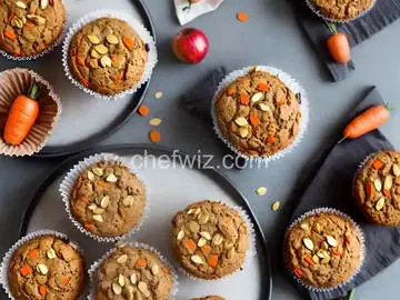 Apple, Carrot, and Chia Muffins