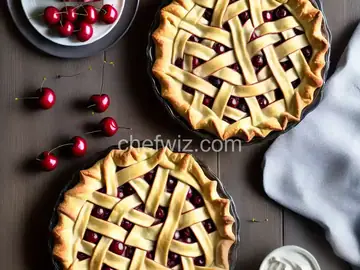Apple-Cherry Lattice Pie